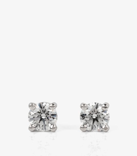 Tiffany & Co. Pre-Owned 0.7ct Diamond Solitaire Earrings J1643 at Xupes