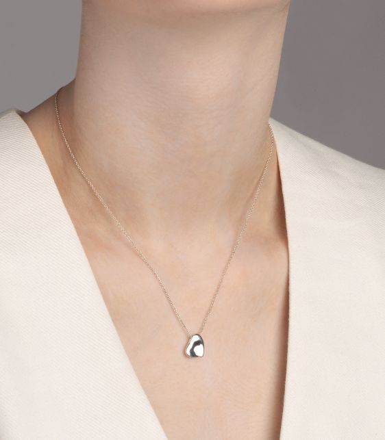 Sterling Silver Elsa Peretti Full Heart Pendant