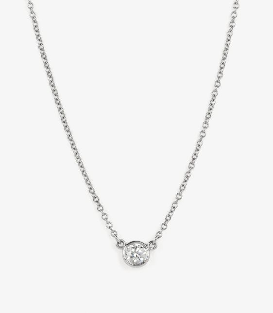 0.17ct Brilliant Cut Platinum Elsa Peretti Diamond by the Yard Necklace
