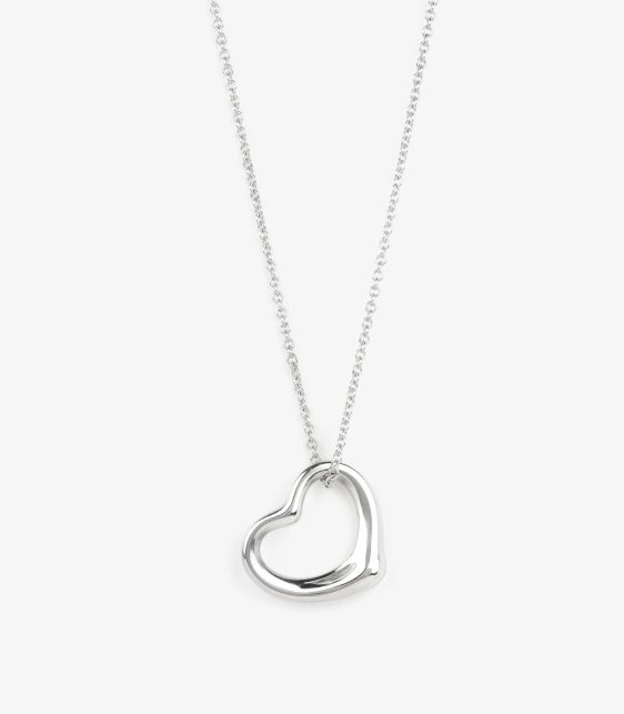 Sterling Silver 22mm Elsa Peretti Open Heart Pendant