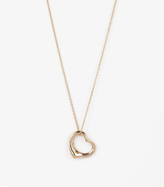 18ct Yellow Gold 16mm Elsa Peretti Open Heart Pendant