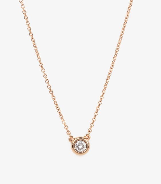 0.14ct 18ct Rose Gold Elsa Peretti Diamonds by the Yard Pendant