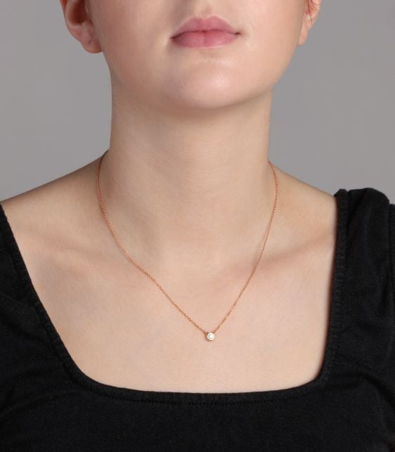 0.14ct 18ct Rose Gold Elsa Peretti Diamonds by the Yard Pendant
