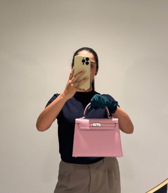 Mauve Sylvestre Epsom Leather Kelly 25cm Sellier