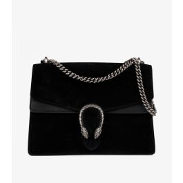 Gucci Pre-Owned Black Medium Dionysus Shoulder Bag CB1414 | Xupes