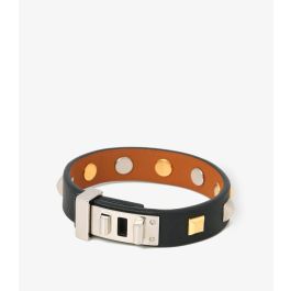 Hermès Black Swift Mini Dog Clous Carres Bracelet AAJ061 | Xupes