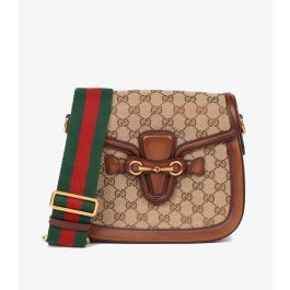 Gucci Pre-Owned Lady Web Original GG Shoulder Bag CB937 | Xupes