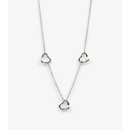 Tiffany & Co. Pre-Owned Silver 3 Open Heart Necklace J1567 | Xupes