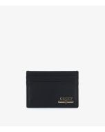 Black Smooth Calfskin Leather Cardholder