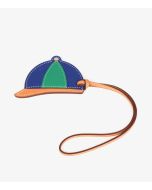 Hermès Terre Cuite Butler Leather, Blue Electric & Vert Vertigo Swift Leather Paddock Bombe Charm at Xupes