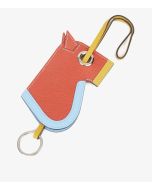 Hermès Celeste, Capucine & Ambre Epsom Leather Camail Key Holder Charm at Xupes