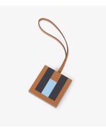 Hermès Gold Epsom Leather, Celeste Chevre Mysore Leather & Bleu Obscur Sombrero Leather 'H' Lettre Charm at Xupes