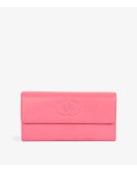 Chanel Pink Caviar Leather Timeless Long Wallet at Xupes