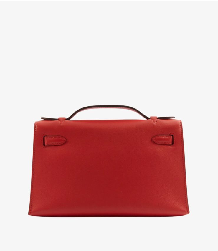 Hermès Pre-Owned Rouge Tomate Kelly Pochette LV006 | Xupes