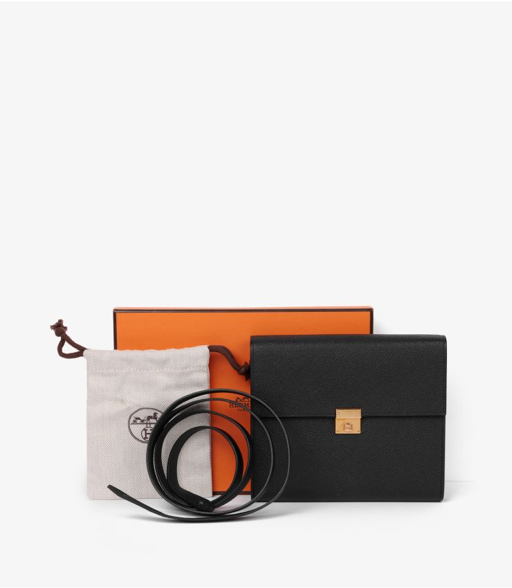 Hermès Black Epsom Leather Clic 16 HB5652 | Xupes