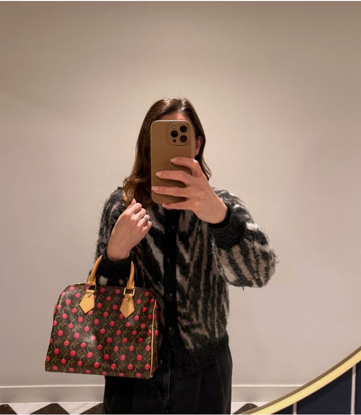 Louis Vuitton Pre-Owned Brown Coated Canvas Speedy 25 CB1620 | Xupes