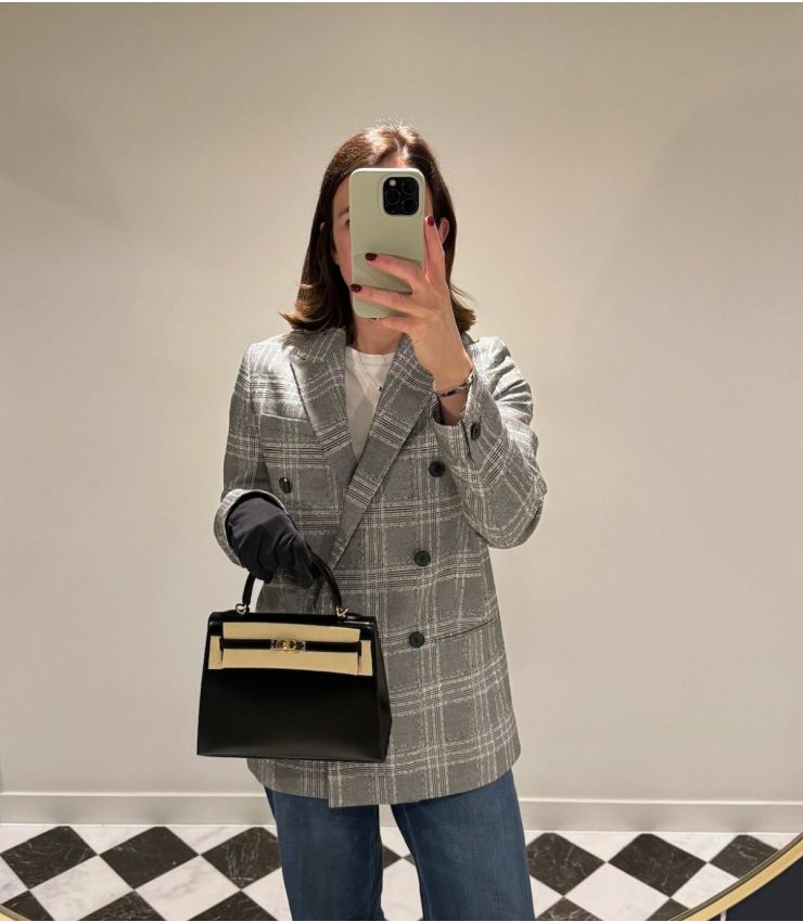 Black Box Calf Leather Kelly 25cm Sellier