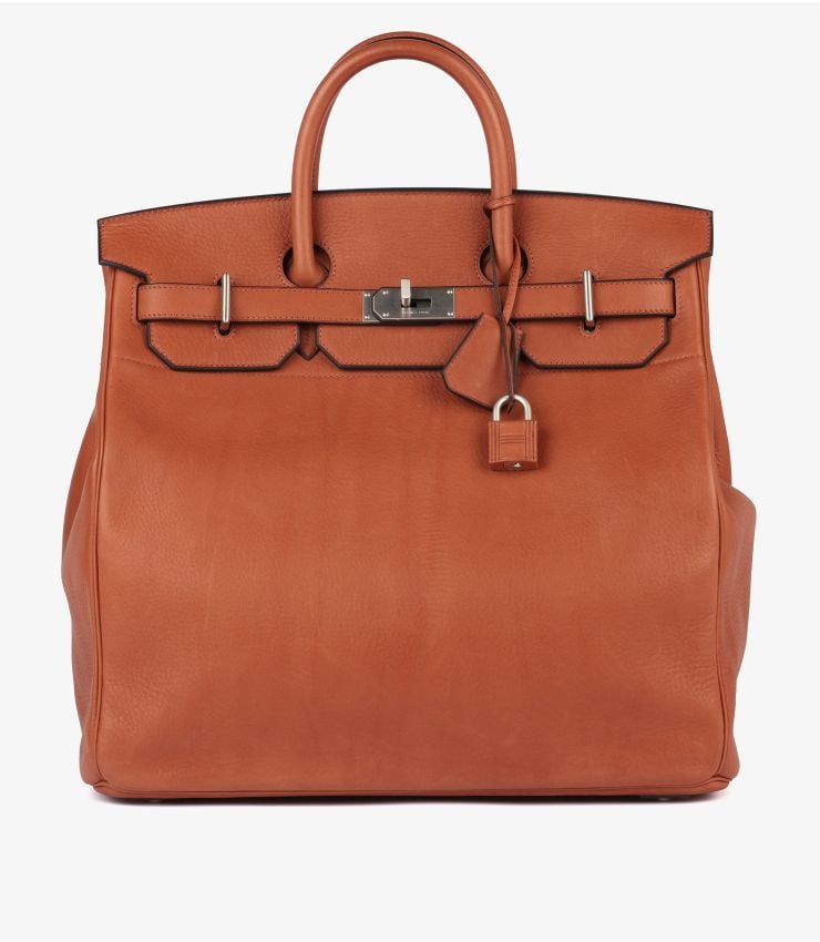 Hermès Pre-Owned Cuivre Saddle Leather Birkin 40cm HAC CB727 | Xupes