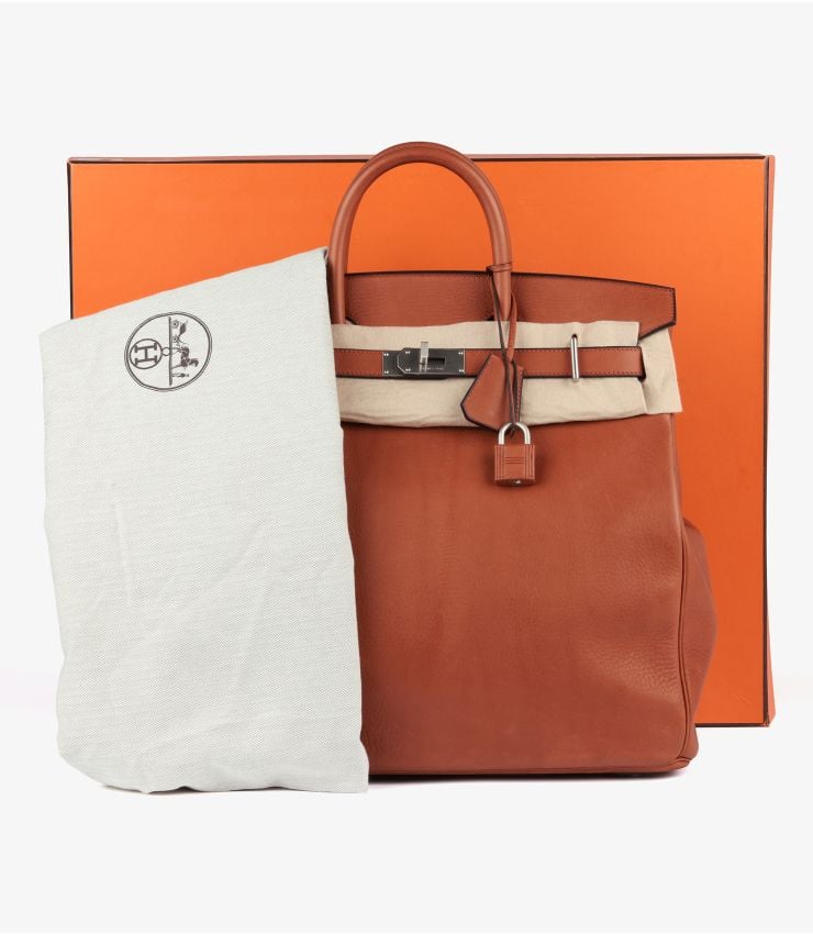 Hermès Pre-Owned Cuivre Saddle Leather Birkin 40cm HAC CB727 | Xupes