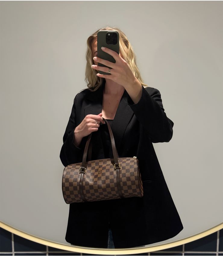 Louis Vuitton Pre-Owned Ebene Papillon 30 Tote HB5836 | Xupes