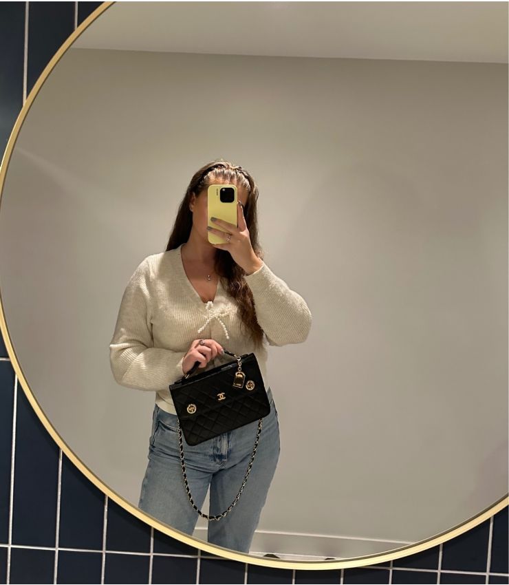 Chanel Pre-Owned Small Classic Single Flap Bag with Top HB5843 | Xupes