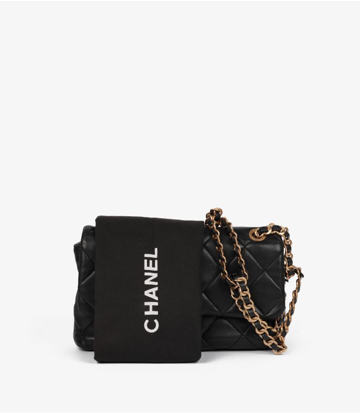 Chanel Pre-Owned Black Small Classic Single Flap Bag HB5854 | Xupes