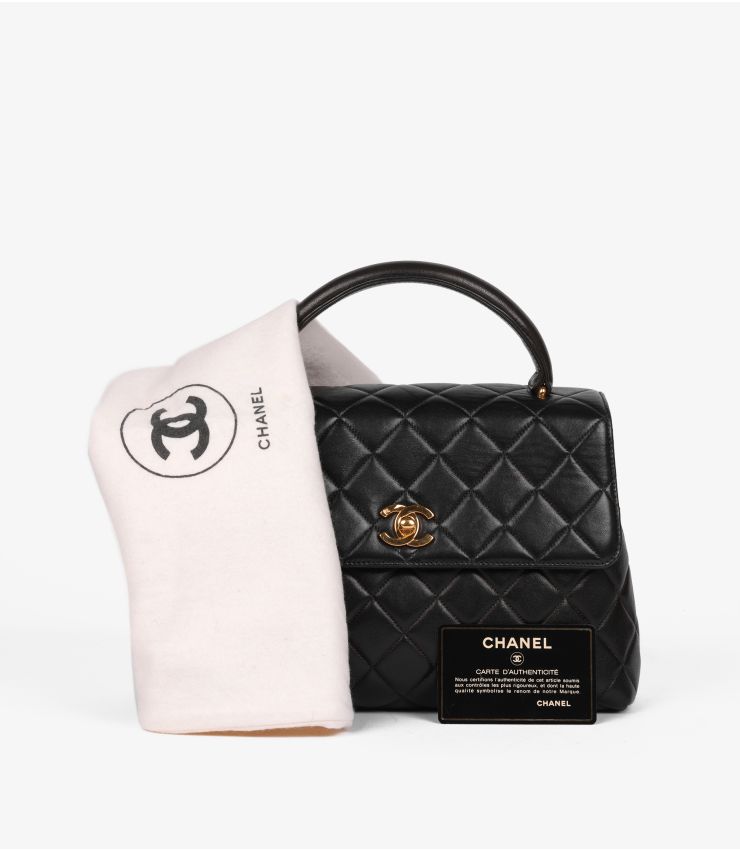Chanel Pre-Owned Black Medium Classic Kelly HB5863 | Xupes
