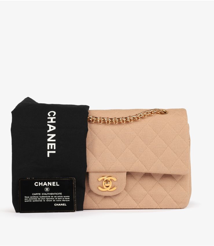 Chanel Pre-Owned Beige Medium Classic Double Flap Bag HB5922 | Xupes
