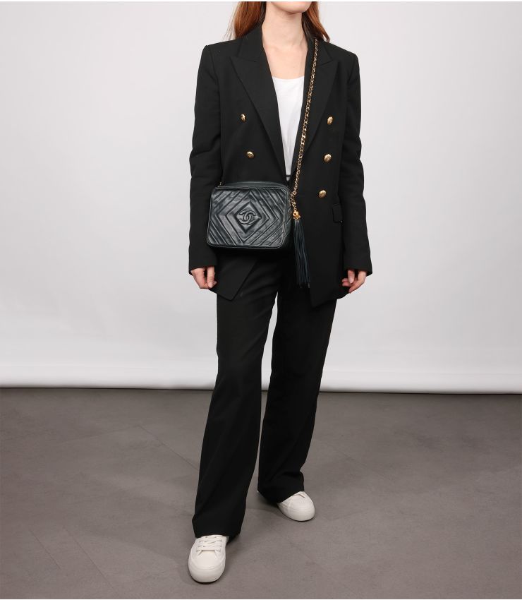 Chanel Pre-Owned Green Medium Timeless Camera Bag HB5719 | Xupes