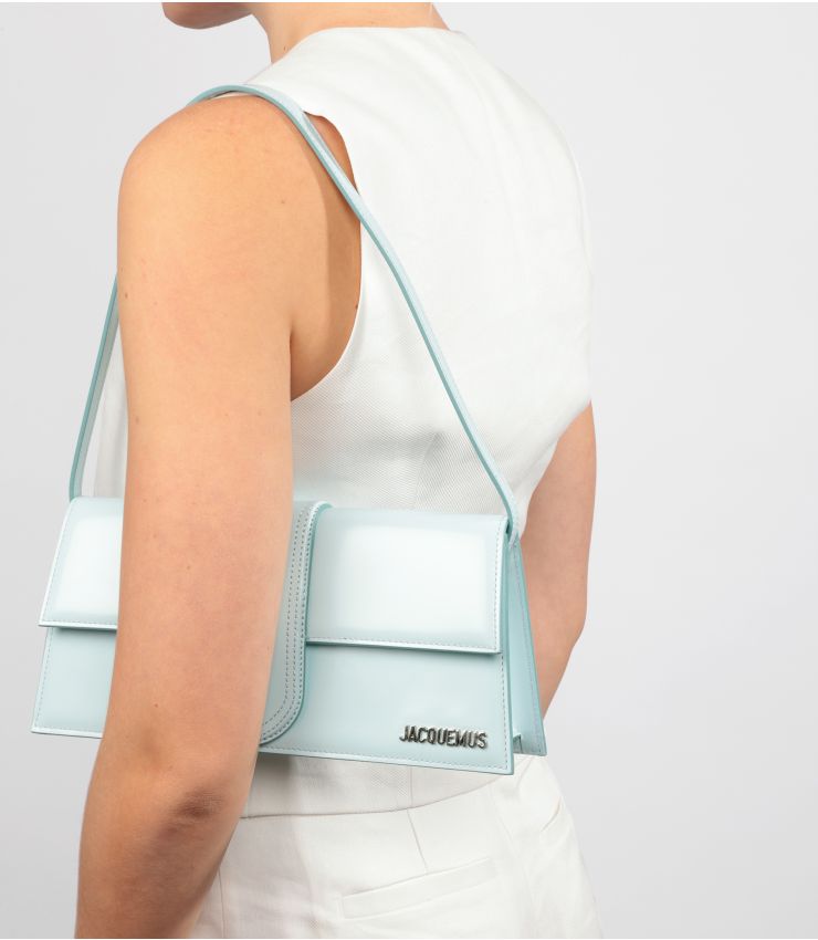 Jacquemus Light Blue Patent Leather Le Bambino Long | HB5428