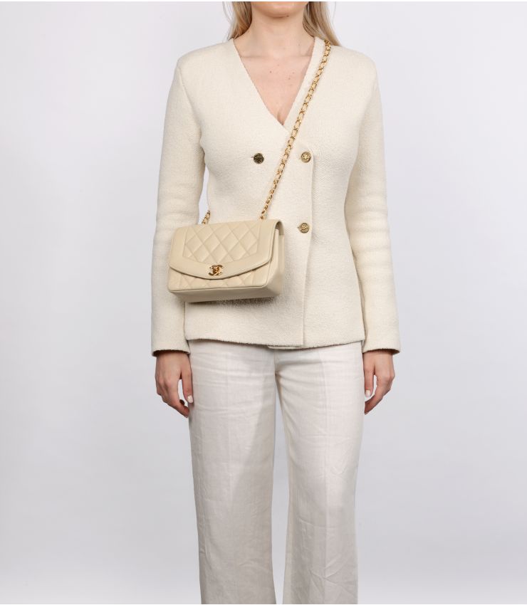 Vintage Diana Chanel Diana Flap Small Chanel Ivory Vintage Small