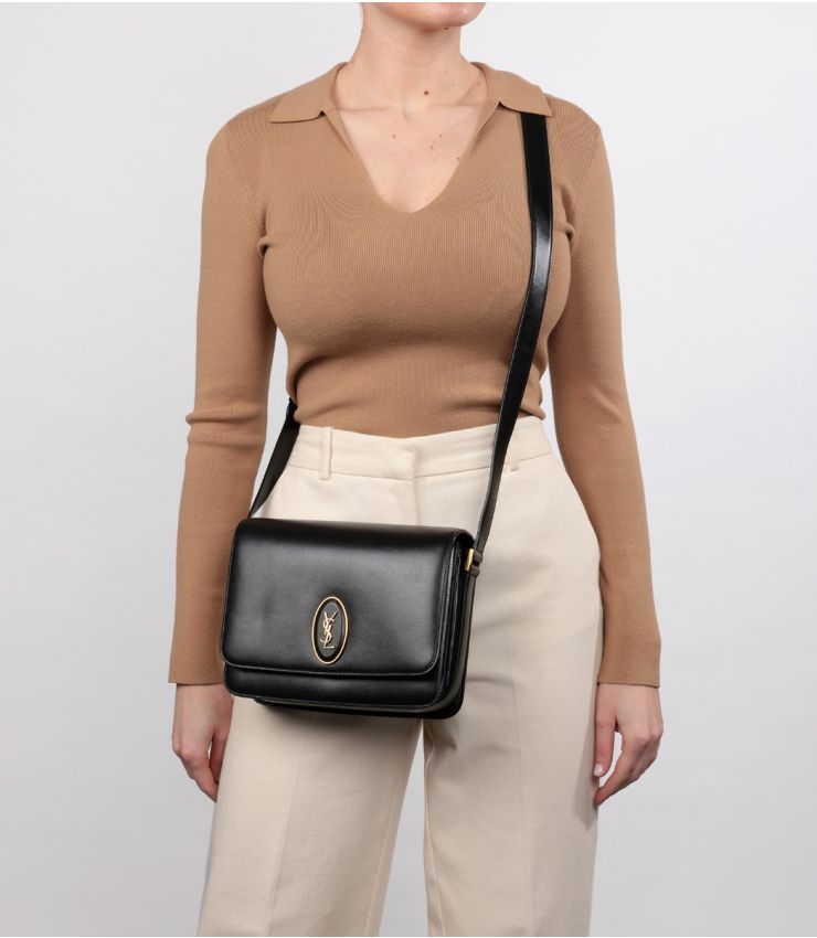 Saint Laurent Black Smooth Calfskin Medium Le 61 CB1163 | Xupes