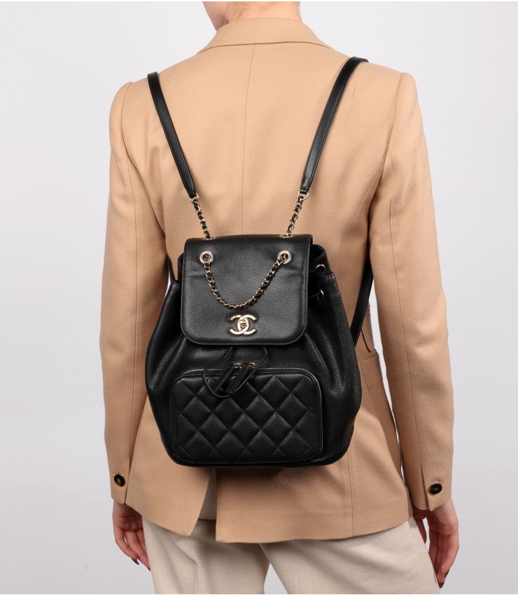 Chanel Black Caviar & Lambskin Affinity Backpack CB1032 | Xupes