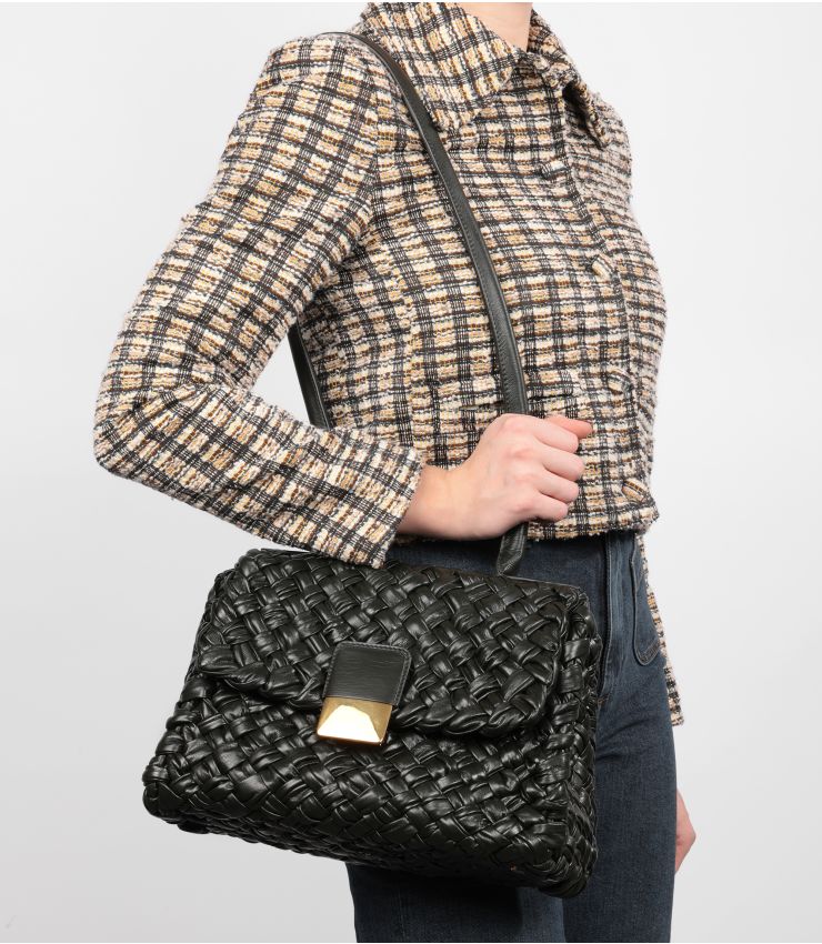 【値下げしました】Bottega Veneta レディス　トレーナー Bottega Veneta Pre-Owned Dark Green Medium Desiree CB1076 | Xupes