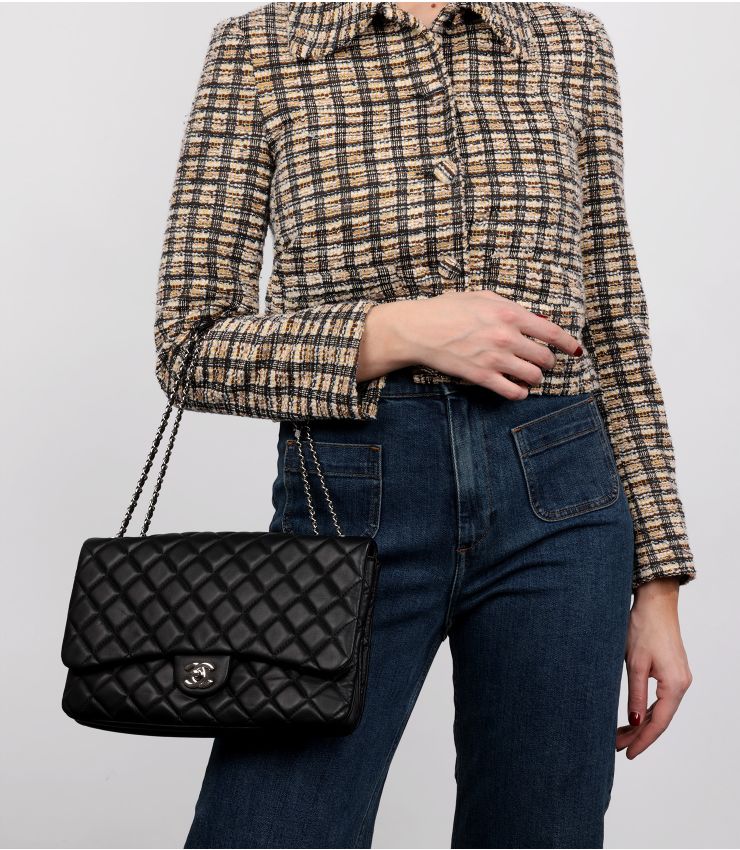 小物 CHANEL CHANEL Pre-Owned 1986-1988 Small Classic Lambskin Double Flap