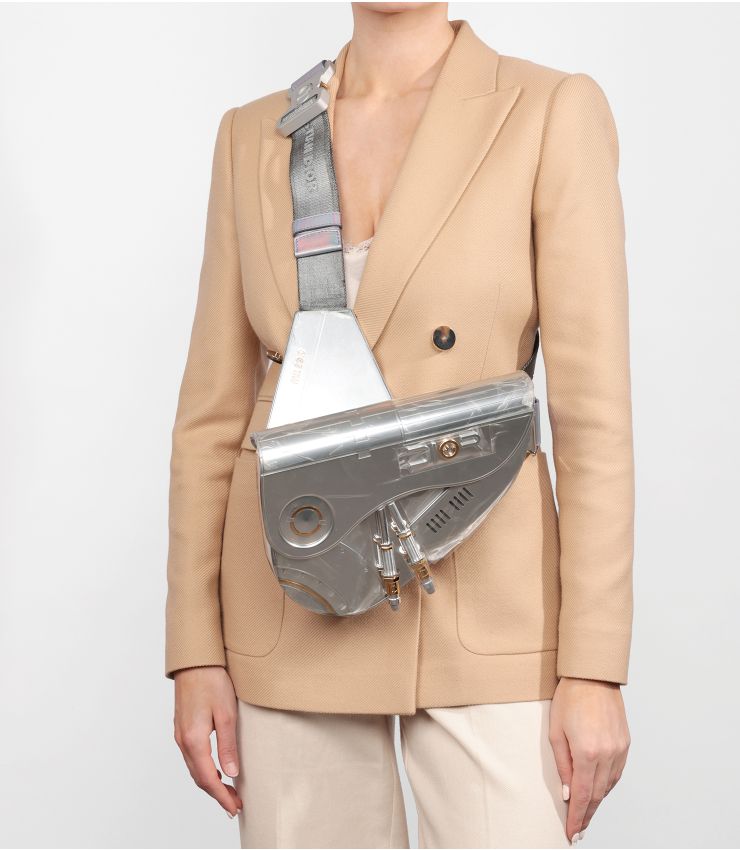 Christian Dior x Sorayama Metal & Brass Saddle Bag CB453 | Xupes