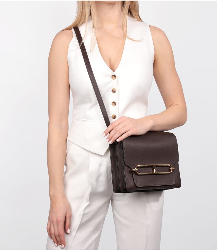 Hermès Rouge Sellier Evercolor Leather Roulis 23 CB718 | Xupes