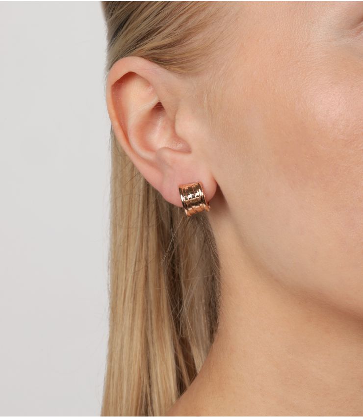 Bulgari Pre-Loved 18ct Rose Gold B.zero1 Earrings COMJ768