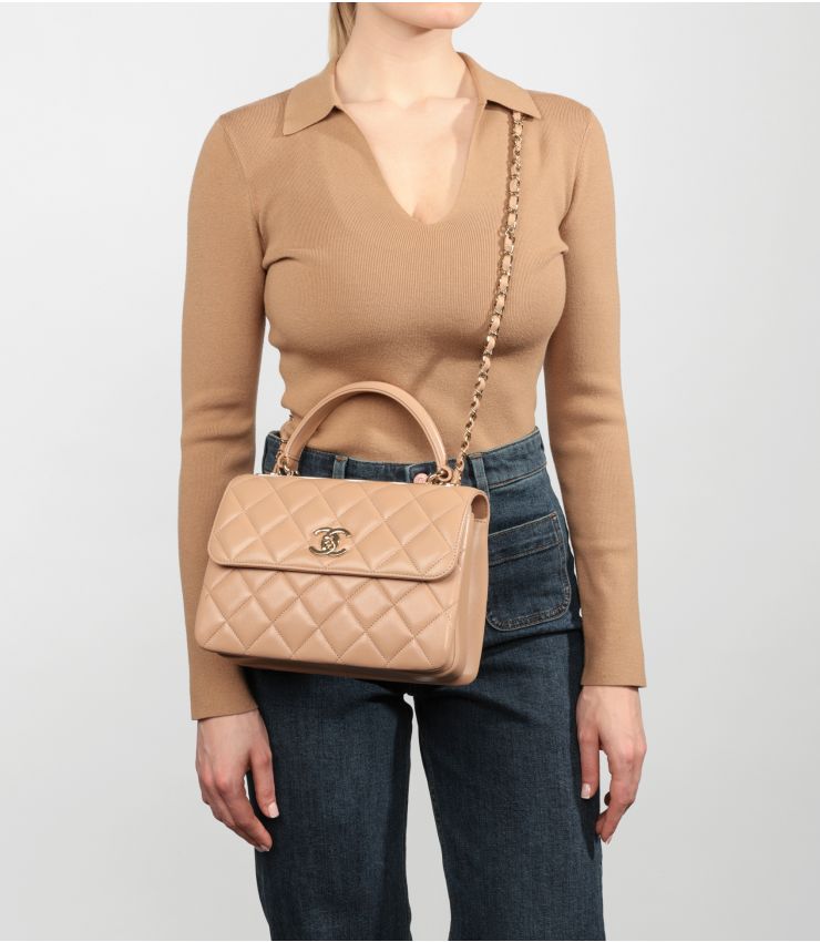 Chanel Pre-Owned Small Trendy CC Top Handle Flap Bag HB5282 | Xupes