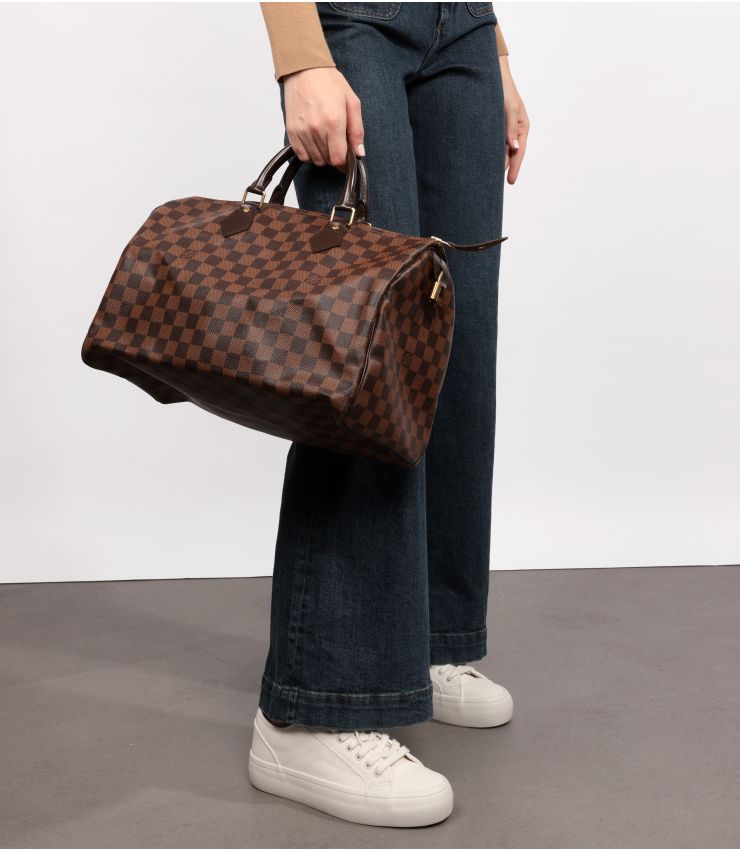 【希少】 LOUIS VUITTON Damier Ebene Speedy 35 ハンドバッグ Louis Vuitton Speedy 35 - Damier Ebene – Lux Second Chance