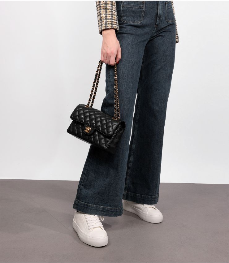 Chanel Pre-Owned Black Small Classic Double Flap Bag HB5476 | Xupes