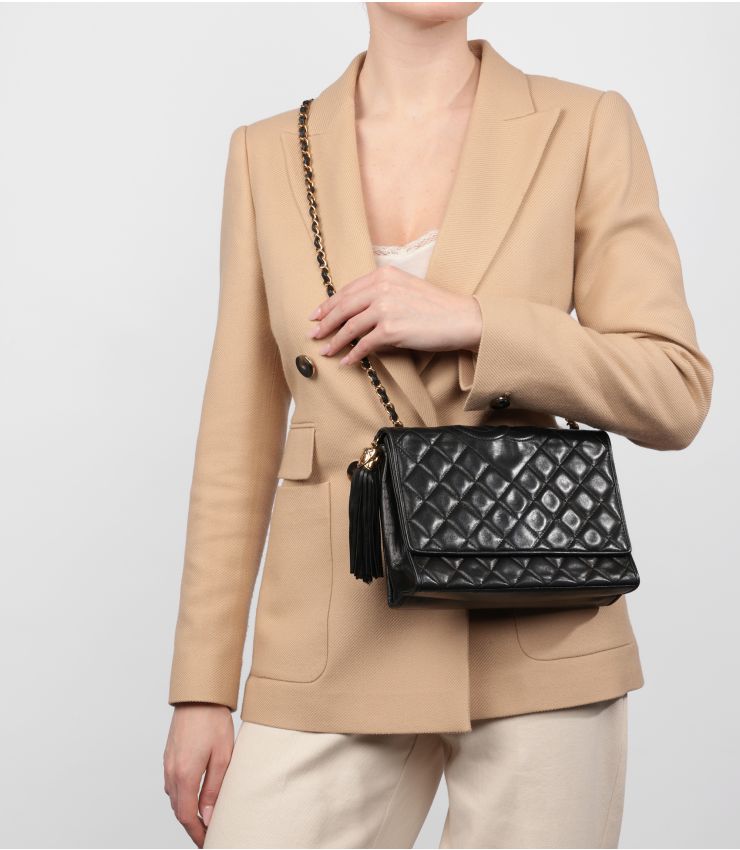 Chanel Pre-Owned Small Fringe Timeless Single Flap Bag HB5479 | Xupes