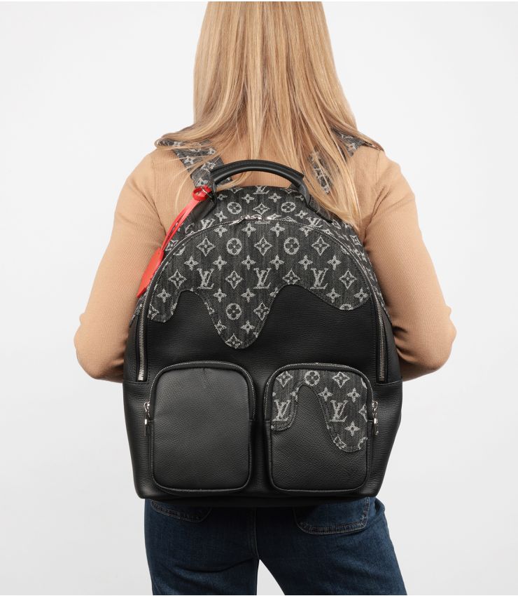 Louis Vuitton x Nigo Denim Multi Pocket Backpack HSK018 Xupes