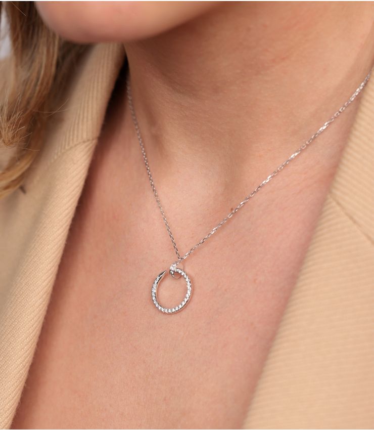 Cartier Diamond White Gold Juste un Clou Necklace J1100 Xupes