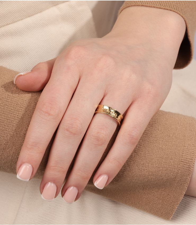 Tiffany Co 18ct Gold 1837 Band Ring | Shop Jewellery | Xupes