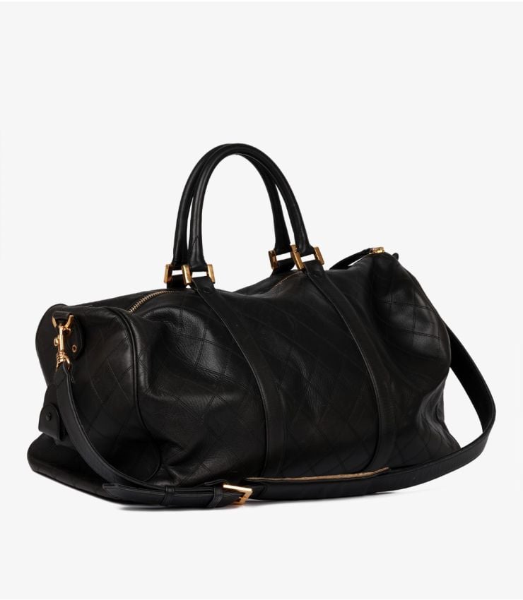 Chanel Pre-Owned Black Timeless Boston 50 CB1341 | Xupes