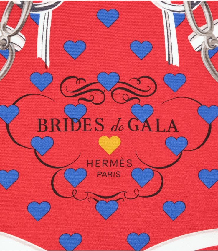 Hermès Silk Bride De Gala Love 90 Scarf | Accessories | Xupes