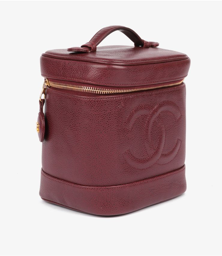 Chanel Pre-Owned Caviar Leather Timeless Vanity Case AA0222