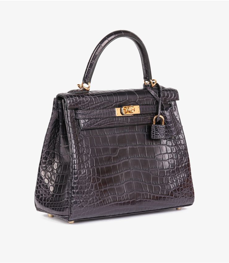 Hermès Prunoir Matte Alligator Kelly 25cm CB796 | Xupes