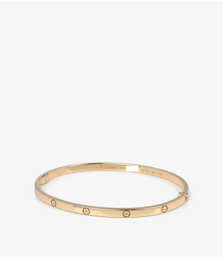 Cartier Pre-Loved 18ct Yellow Gold Love SM Bangle COMJ741 Xupes